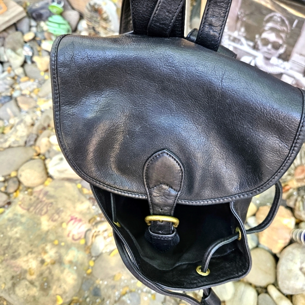 Boulder Ridge Shafmaster Leather Company leather backpack purse - Picture 10 of 12